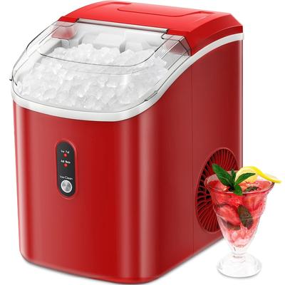 Nugget Countertop Ice Maker with Soft Chewable Ice, Automatic 34lbs in 24 Hours,Self-Cleaning, One-Click Operation