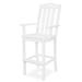 Trex Outdoor Yacht Club Bar Arm Chair Plastic in White | 51.56 H x 24.81 W x 26.25 D in | Wayfair TXD232CW