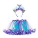 gvdentm Princess Dresses For Girls Girls One Size and Toddler Embroidered Sleeveless Dress Purple 2-4 Years