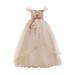 VerPetridure Toddler Girl Dresses Clearance Sleeveless Casual Dresses for Girls Toddler Girls Temperament Minimalistic Bowknot Embroidered Flower Net Yarn Birthday Party Gown Dresses