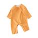 KaLI_store Baby Boys Jumpsuits Baby and Toddler Boys Snug Fit Footed Cotton One-Piece Romper Jumpsuit Orange