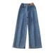 adviicd Baby Clothes Toddler Pants Boys Girls Pants Spring And Autumn Korean Style Children s Clothing Spring Fashionable Jeans Spring Trousers Children s Blue 10-12 Years