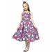 Rovga Toddler Girl Dress Clothes Dress Summer Sleeveless Floral Prints Princess Dresss Chiffon Bohemian Dress Fashion