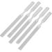 Stainless Steel Set 5pcs Stainless Steel Nail File Double Sided Nail File Metal File Buffer Fingernails Toenails Manicure Files for Salon Home Diamond Kits