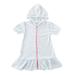 Edvintorg 2-11Years Kids Swimwear For Girls Summer Cover Up Kids Swimsuit Coverup Zip-Up Beach Bathing Suit Robe With Zipper