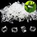 200PCS Plant Support Clips Garden Support Clips Tomato Trellis Clips White Plastic Vertical Clamp for Flower Vine Twine Orchid Makes Garden Vegetables to Grow Uprightly and Healthily