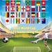 RONSHIN 2022 Qatar World Cup String Flag Bunting 32 Countries Hanging Flags For Garden Restaurant Party Decoration