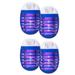 Tutuviw 4 Pack Electric Bug Zapper Effective Electric Mosquito Zappers Mosquito Zappers Mosquito lamp Waterproof Outdoor/Indoor - Electronic Bug Zapper Light Bulb for Backyard Patio