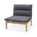 Amazonia Trieste 100% FSC Certified Teak & Mesh Outdoor Patio Accent Chair with Olefin Cushions