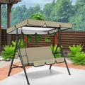 Swing Canopy Cover Rainproof Oxfords Cloth Garden Patio Outdoor Rainproof Swing Canopy Outdoor Dining Set Cover