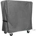 Patio Cooler Cart Cover Waterproof with UV Coating Fits Most 80 Quart Rolling Cooler Cart Cover Outdoor Beverage Cart Patio Ice Chest Protective Covers (Grey)