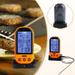 SDJMa Digital Cooking Meat Thermometer LCD Backlight Food Grill Thermometer with Timer for Smoker Kitchen Oven BBQ Eight Meat Options 39in Heat Resistant Wire with Stainless Steel Probe