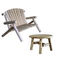 Lakeland Mills Patio Love Seat with Round Table