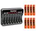 Kastar 8-Pack Battery and CMH8 Smart USB Charger Replacement for Panasonic KX-TG8163AL KX-TG8231 KX-TG8231B KX-TG8232 KX-TG8232B KX-TG833SK KX-TG9321 KX-TG9321T KX-TG9322 KX-TG9331 KX-TG9331T