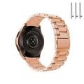 FIEWESEY 22mm Watch Band Replacement Compatible with Samsung Galaxy Watch 46mm/Gear S3 Frontier/Galaxy Gear S3 Watch Strap Solid Stainless Steel Bracelet Band Strap Folding Clasp(Rose Gold)