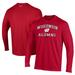 Men's Under Armour Red Wisconsin Badgers Alumni Performance Long Sleeve T-Shirt