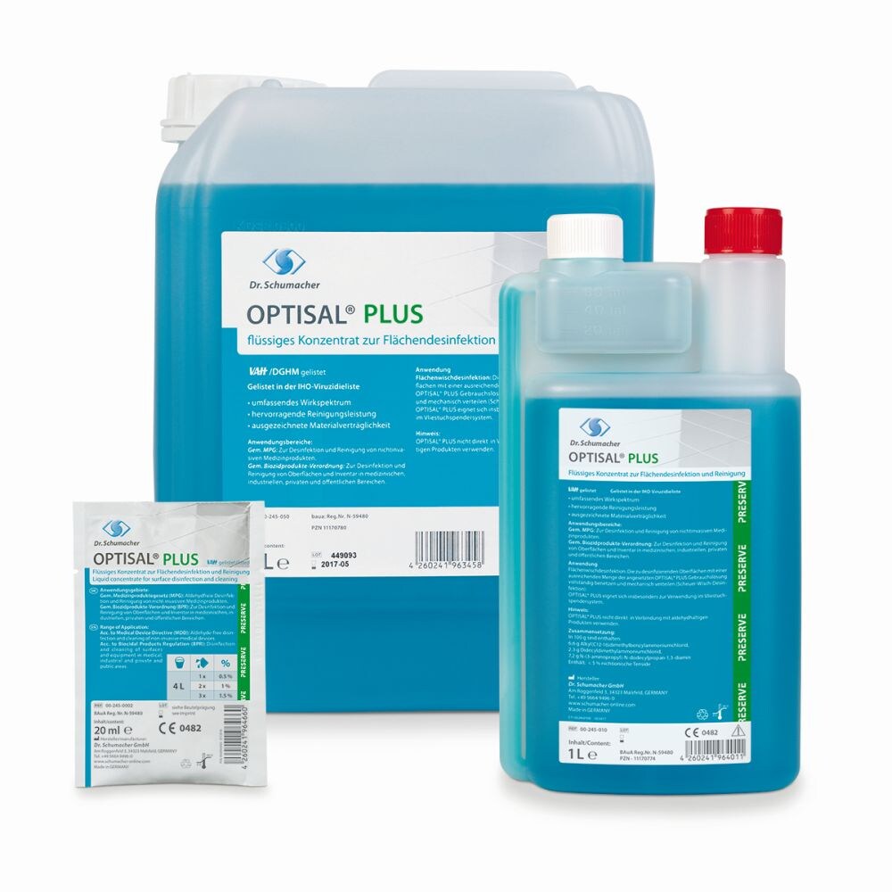 Dr. Schumacher Optisal Plus Desinfektionsmittelkonzentrat | 3 x 5 L | Flächendesinfektion Image