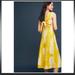 Anthropologie Dresses | Anthropologie Meave Yellow Pineapple Midi Dress 16 | Color: White/Yellow | Size: 16