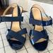 J. Crew Shoes | J. Crew Navy Patent Leather Heels | Color: Blue | Size: 7.5