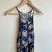 American Eagle Outfitters Dresses | Key Hole High Neck Floral Comfortable Dress | Color: Blue/Cream | Size: M