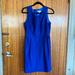 J. Crew Dresses | J. Crew Allie Royal Blue Wool And Silk Sleeveless Dress | Color: Blue | Size: 10