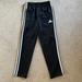 Adidas Bottoms | Adidas Youth Small (8) Black Jogger Pants With White Stripes | Color: Black/White | Size: Sb