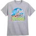 Disney Shirts | Disney Land Resorts Graphic Tee Shirt (L But Fit Like M) | Color: Blue/Gray | Size: M