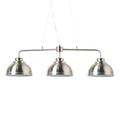 LITECRAFT Brooklyn Ceiling Pendant Industrial Style 3 Light - Satin Chrome