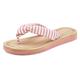 Badezehentrenner ELBSAND Gr. 43, rosa (rosa, gestreift) Damen Schuhe Dianette Strandschuhe