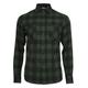 Langarmshirt URBAN CLASSICS "Herren Checked Flanell Shirt" Gr. S, schwarz (blk, forest) Herren Shirts Langarm