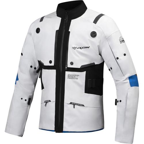 Ixon M-Skeid Motorrad Textiljacke, grau-blau, Größe XL