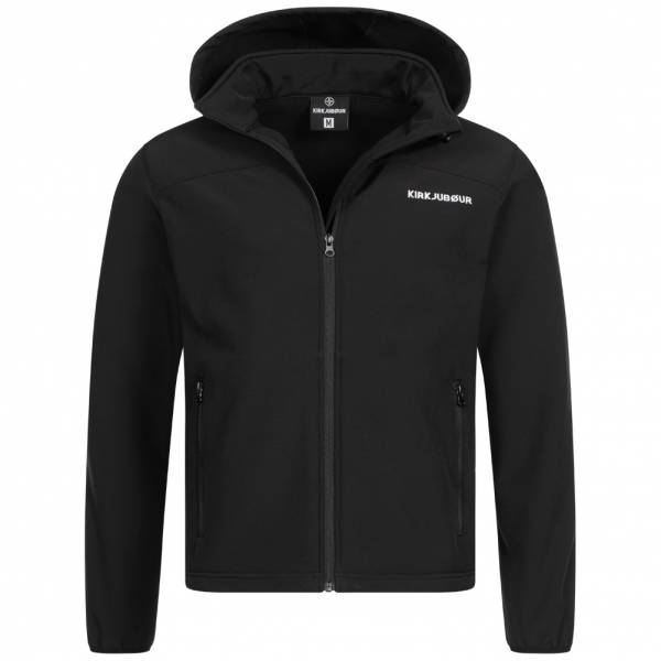 „KIRKJUBØUR® „“Hestur““ Herren SOFTSHELLjacke 10.000 mm Wassersäule schwarz“