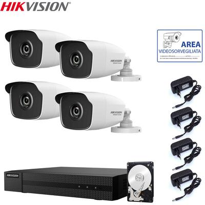 Hikvision - videoüberwachungsset dvr 4 kanäle 4 kameras 4 mpx hd 1 tb