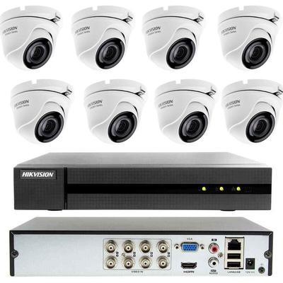 Hikvision - cloud-videoüberwachungskit dvr 8 kanäle 8 kameras 4MP ahd 1 tb