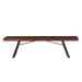 Nottingham 72-Inch Acacia Wood Dining Bench in Walnut Finish