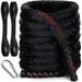 ASU Trainer Workout Battle Ropes Core and Arms Weighted Exercise Ropes w Sleeve and Carabiner