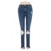 Joe's Jeans Jeggings - High Rise: Blue Bottoms - Women's Size 25