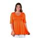 Elbow Swing Plus Size Tunic Top