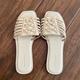 American Eagle Outfitters Shoes | American Eagle Huarache Style Sandals | Color: Cream/White | Size: 7