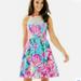 Lilly Pulitzer Dresses | Lilly Pulitzer Kinley Dress In Beckon Blue Junkle Utopia Size 0 | Color: Blue/Pink | Size: 0