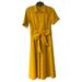 J. Crew Dresses | J. Crew Button Down Midi Mustard Colored Dress | Color: Red | Size: 8