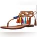 Jessica Simpson Shoes | Jessica Simpson Women's Kamel Dress Sandal, 6.5, Colorful Tassels | Color: Silver | Size: 6.5