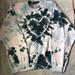 Urban Outfitters Jackets & Coats | Blue Multicolored Heart Crewneck | Color: Blue/White | Size: 8