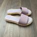 Tory Burch Shoes | Brand New And Never Worn Tory Burch Open Toe Espadrille Slide - Leather | Color: Purple | Size: 6.5