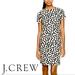 J. Crew Dresses | J Crew Cream Shift Dress With Black Polka Dots Sz 8 | Color: Black/Cream | Size: 8