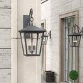 Hinkley Trellis 4-Light Outdoor Wall Lantern Metal in Black | 26.3 H x 19 D in | Wayfair 1438DZ