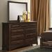 Charlton Home® North Adams Solid Wood Upholstered Platform 4 Piece Bedroom Set Upholstered in Brown | Queen | Wayfair