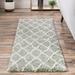 Gray 96 x 63 x 1.5 in Indoor Area Rug - Union Rustic Graecie Runner Geometric Machine Made 2'7" x 12' Area Rug in Ivory/ | Wayfair