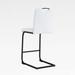 Hokku Designs Cantrece Faux Dining Chairs, White Dining Chairs, Kitchen Chairs Faux /Upholstered in Black | 39.37 H x 16.14 W x 19.69 D in | Wayfair