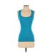 Adidas Active Tank Top: Blue Activewear - Women's Size Small